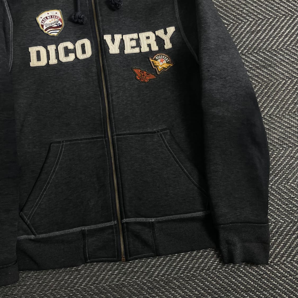 디스커버리 y2k 양털 후드집업 y 3809 상품이미지3