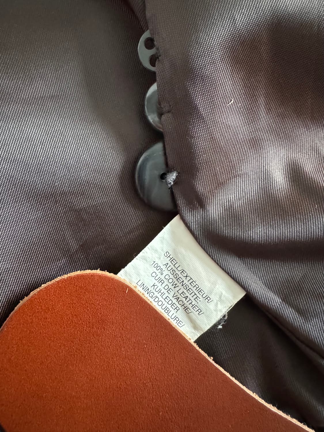 [L] 올드갭 싱글 레더 하프 자켓 상품이미지5