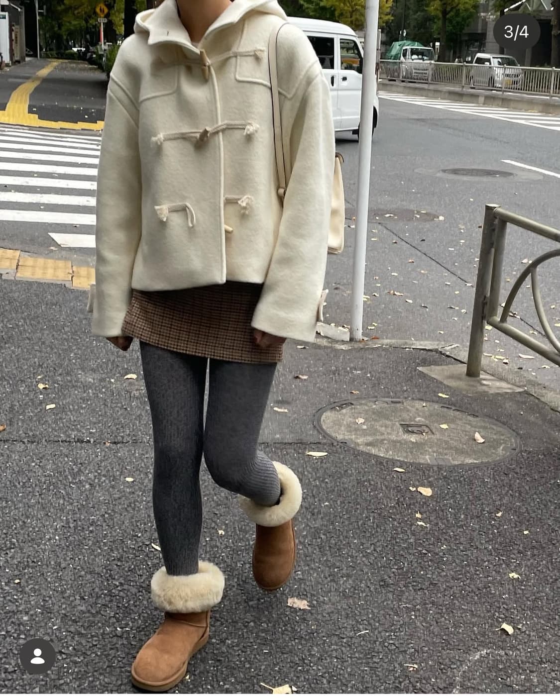 네이비카운티 부클 더플 코트 에크루 상품이미지1