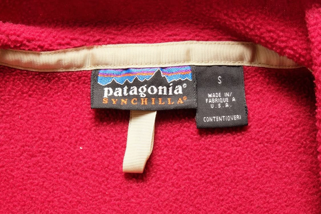 90s USA 파타고니아 신칠라 스냅-T 레드 상품이미지4