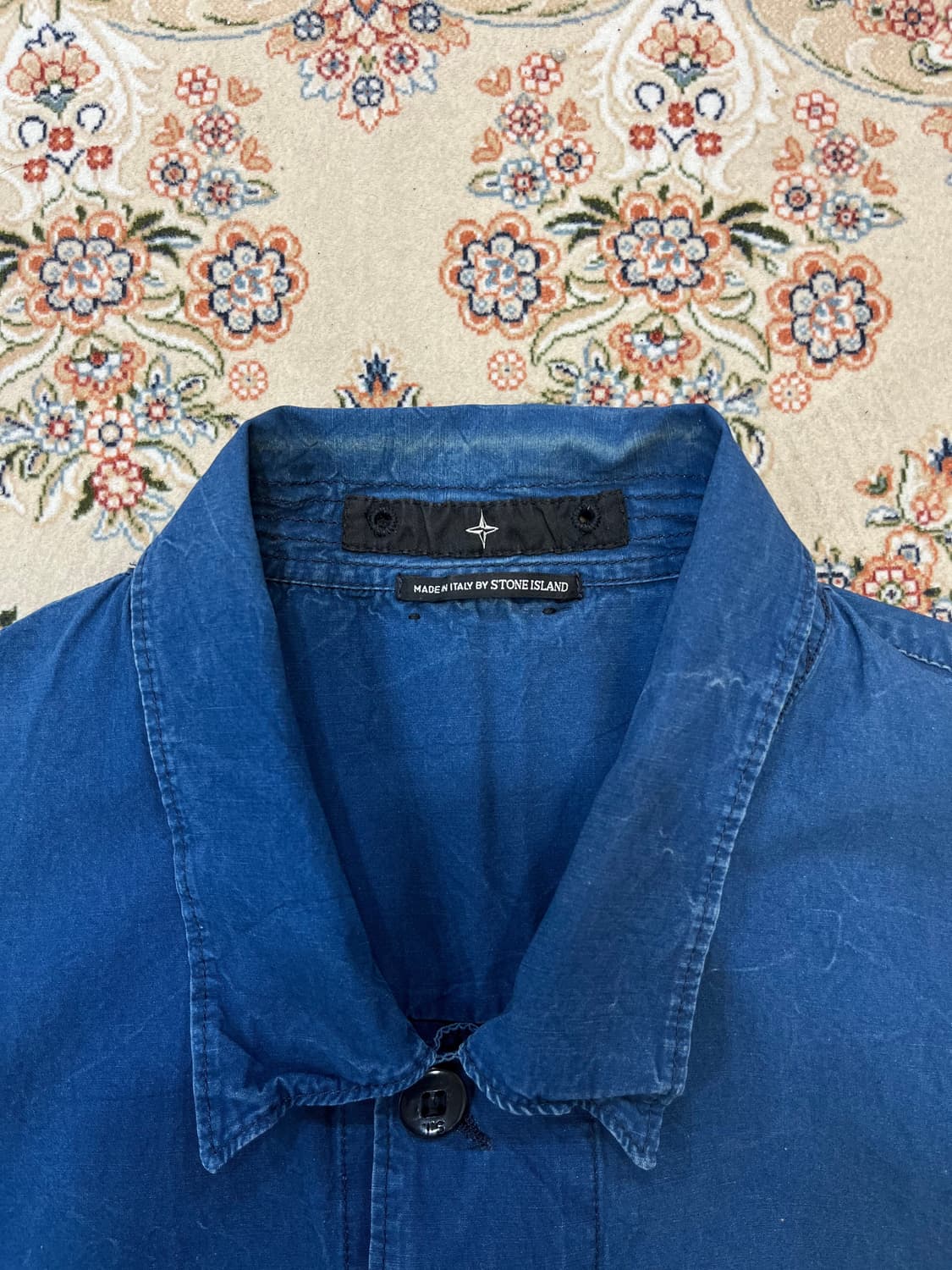 스톤아일랜드 00s 데님 워시드 워크 셔츠 반팔 상품이미지3