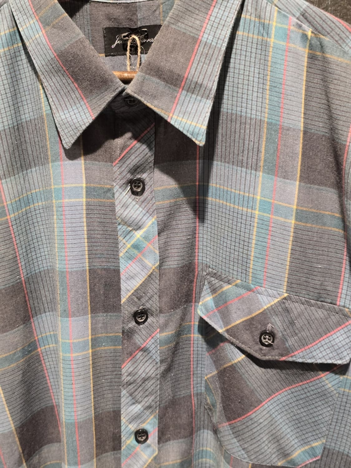 Jean Cheval Long-Sleeve Plaid Shirt 상품이미지2