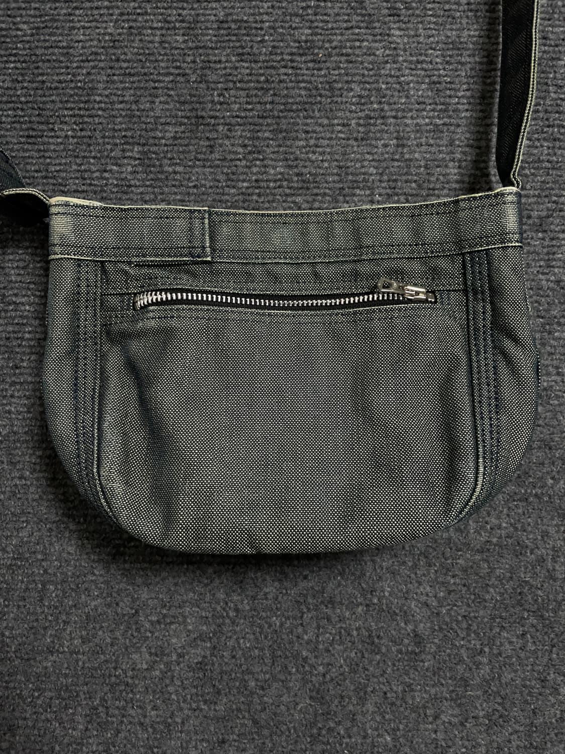 포터 다크그린 데님 숄더백 상품이미지3