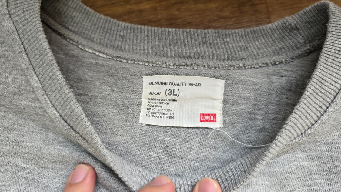 EDWIN 에드윈 스웻셔츠 맨투맨 XXL  상품이미지3