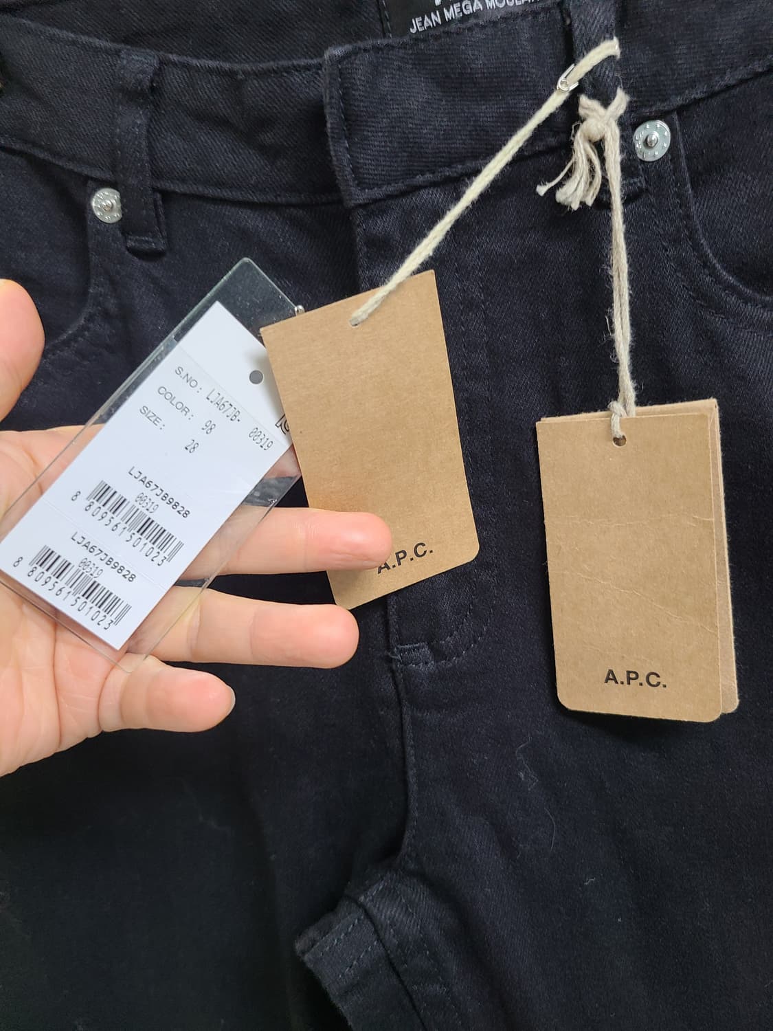 A.P.C. 블랙진 새상품 슬림핏  상품이미지2