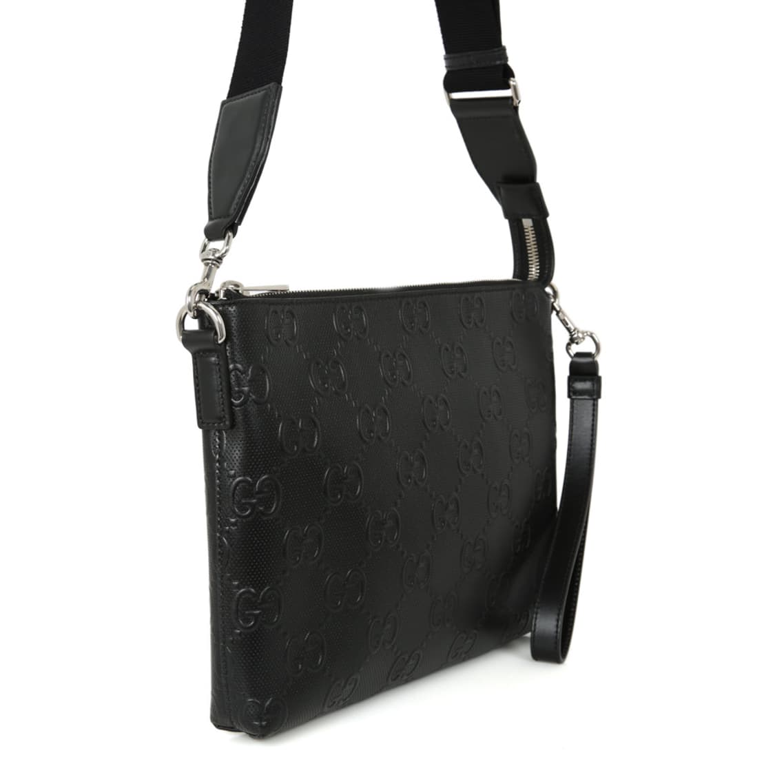 구찌 자이언트 점보 크로스백 GG 블랙 클러치 696009 상품이미지5