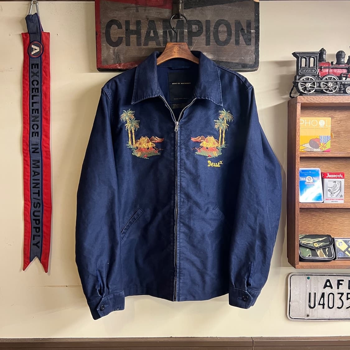 DEUS EX MACHINA Souvenir Jacket Navy 상품이미지1