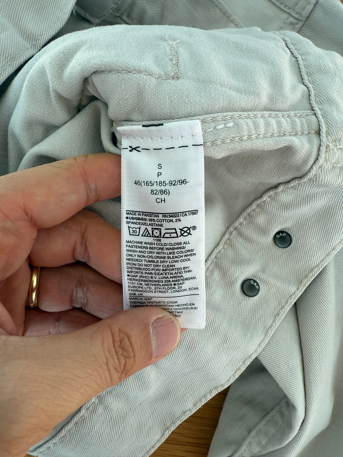 갭(GAP) 오버사이즈 아이콘 자켓 상품이미지9