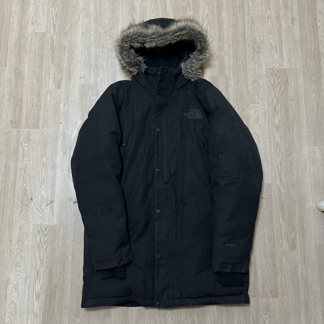 노스페이스 남성 후드 구스다운 하이벤트 롱패딩 M/95  상품이미지1