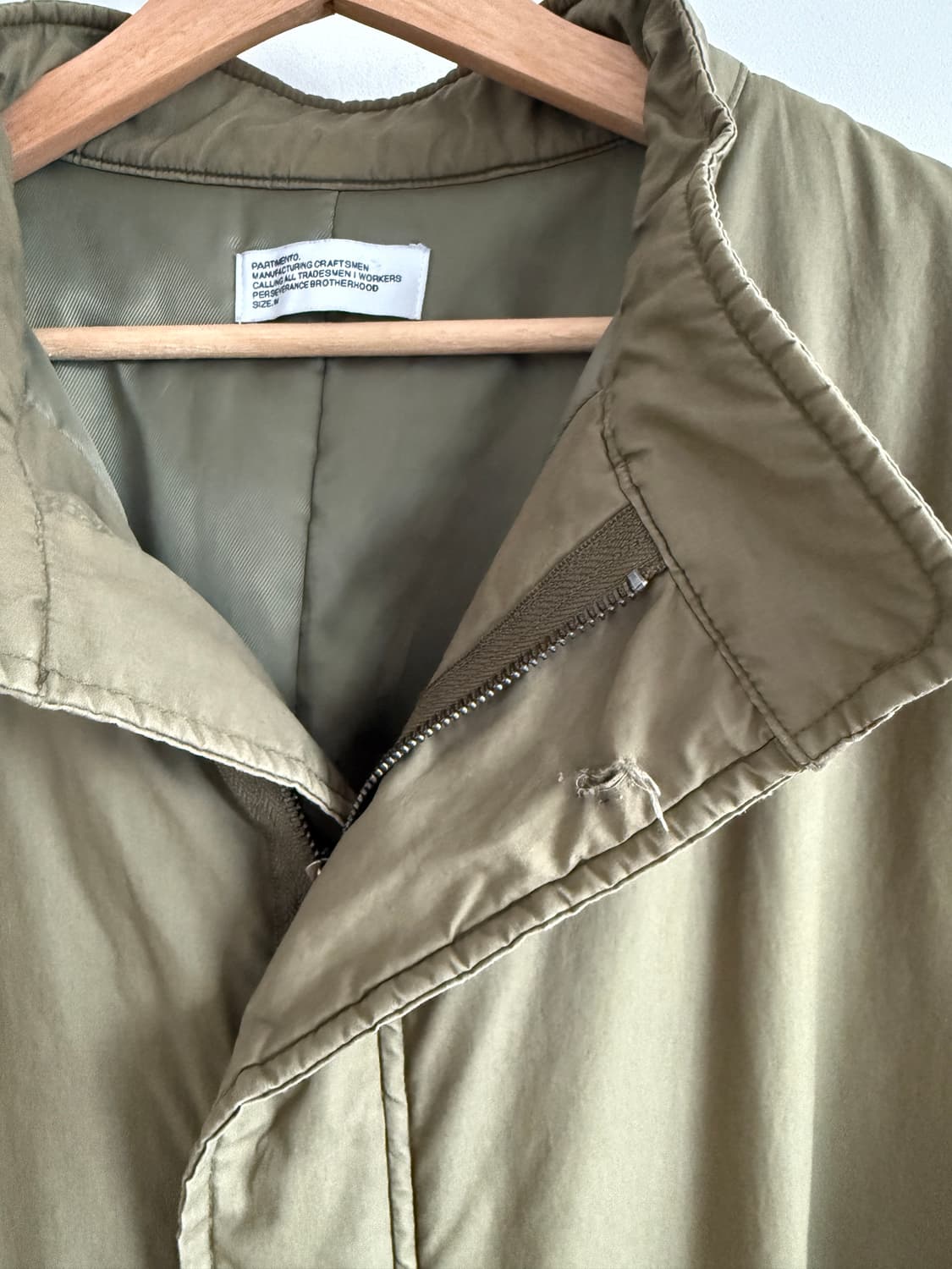 파르티멘토(PARTIMENTO) 피쉬테일 야상 상품이미지7