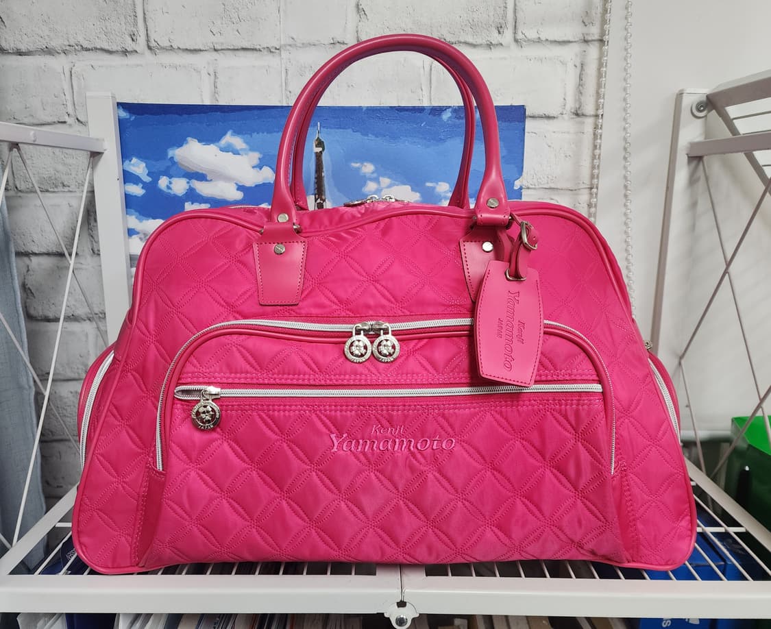 겐지 야마모토 여성 골프보스턴백  핑크 퀼팅 골프가방 OD70 상품이미지1