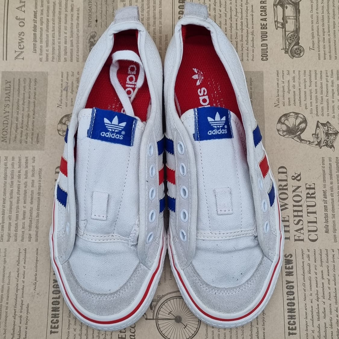 아디다스 니짜로우 흰빨파 운동화 220 상품이미지2