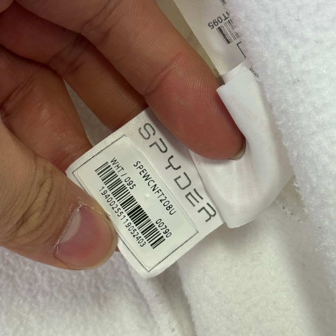 스파이더 us팀 화이트 후리스 집업 자켓 M 상품이미지8