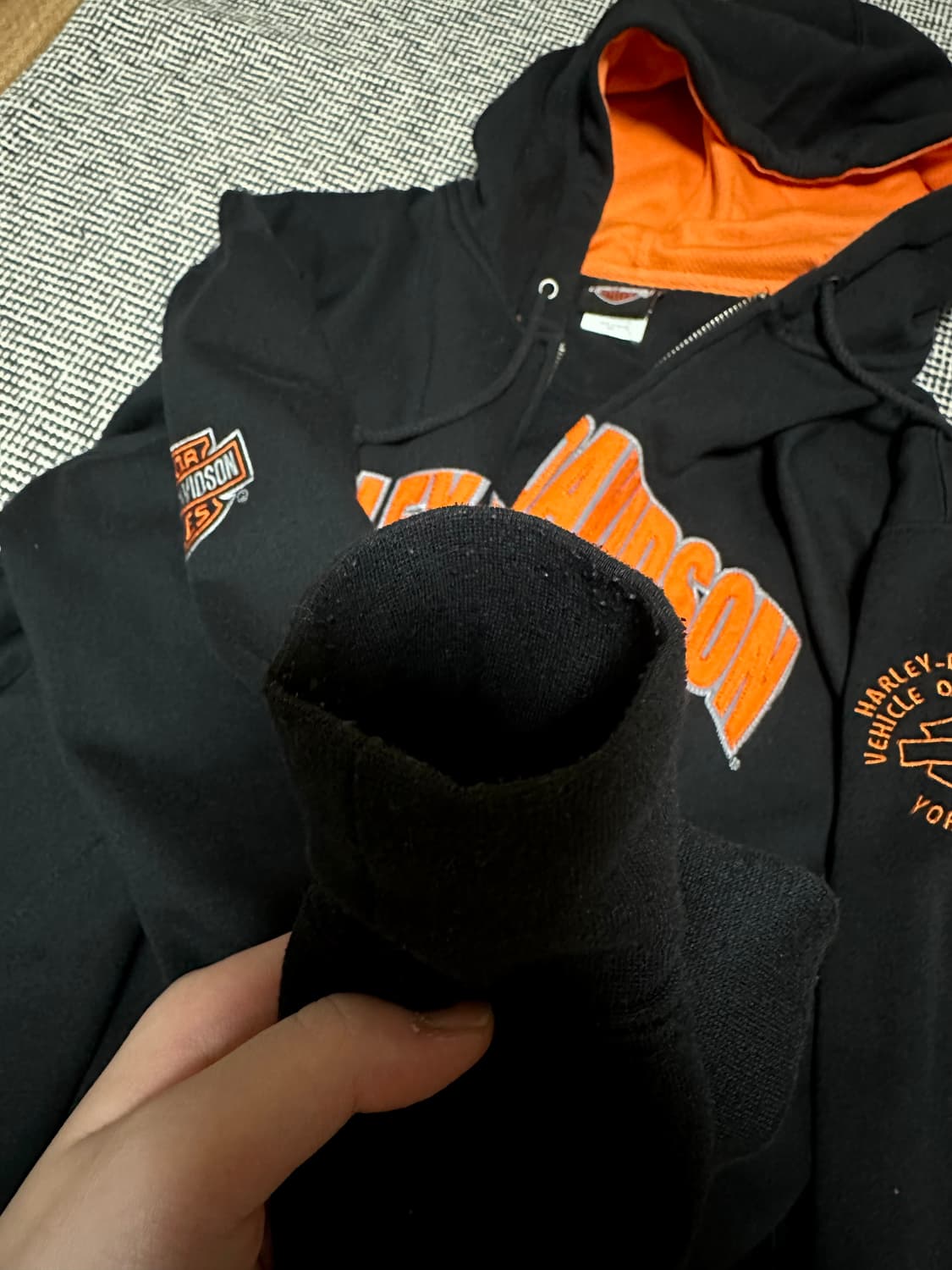 할리데이비슨 후드집업 L 상품이미지3