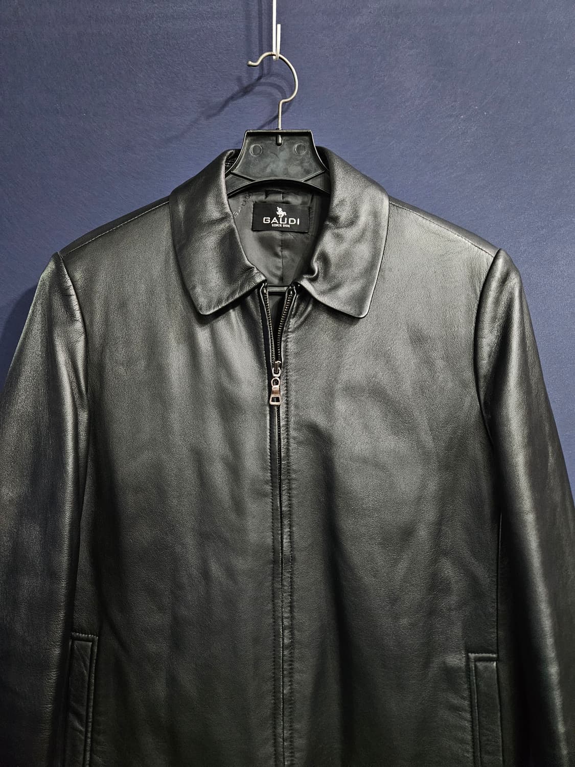 가우디 블랙 남성 100 양가죽 자켓  상품이미지7