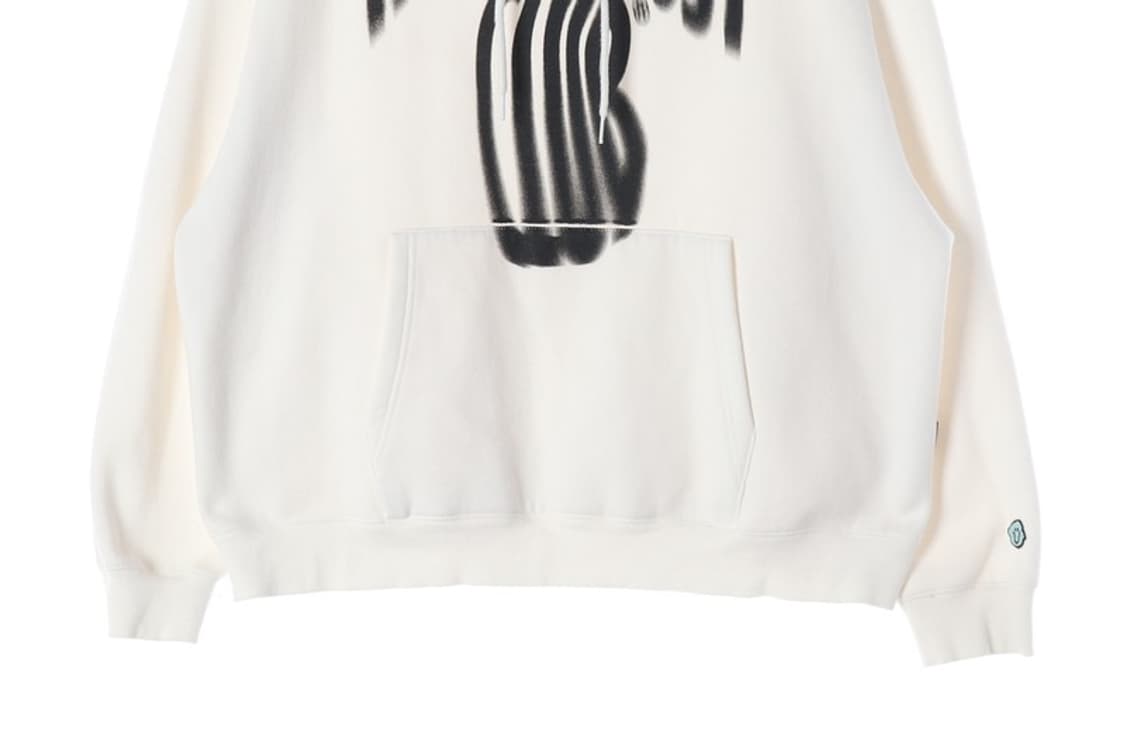 나이스고스트클럽 스크림 로고 후디 화이트 L 상품이미지4