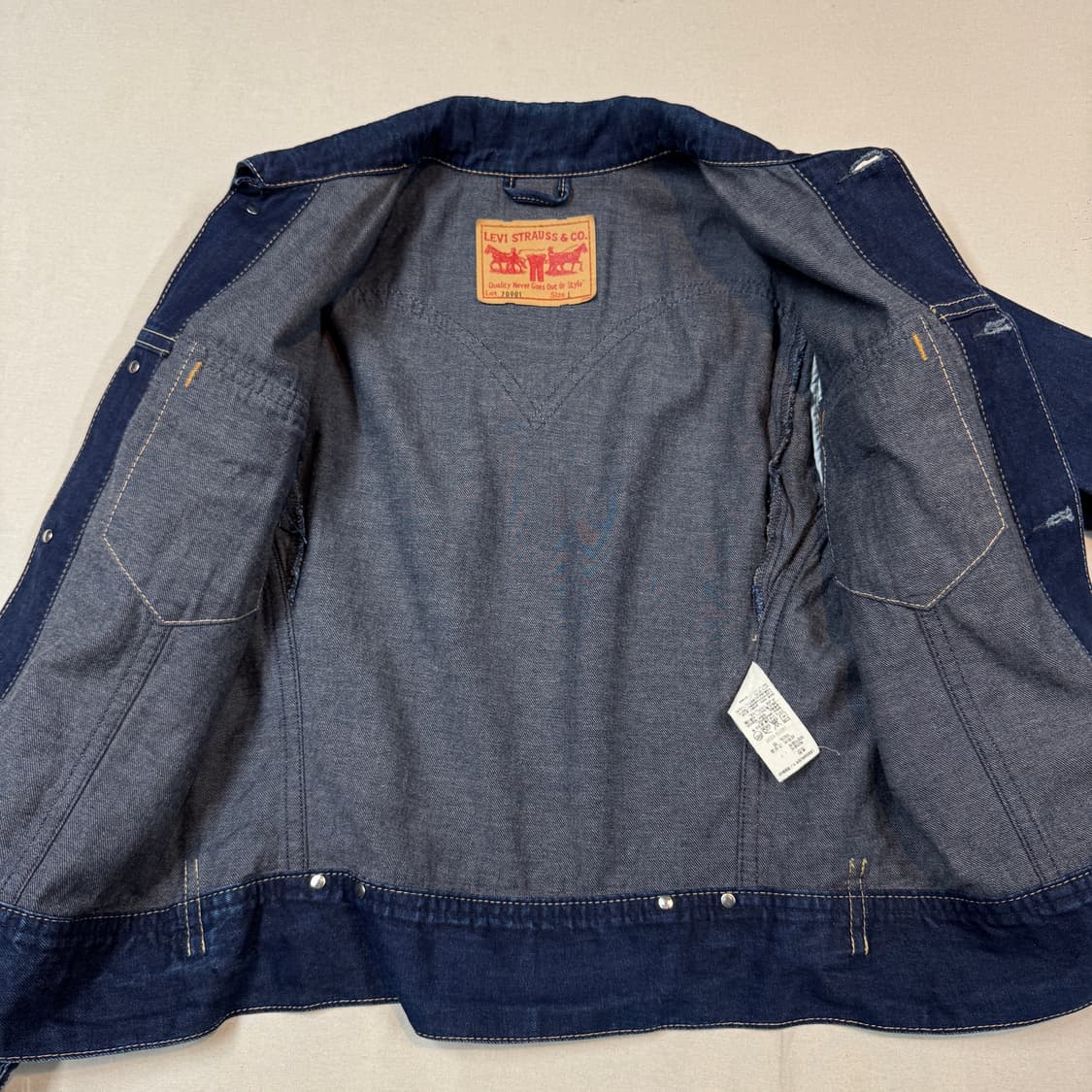 L) 리바이스 아이코닉 데님자켓 TYPE 1 데님 청자켓 W16 상품이미지5