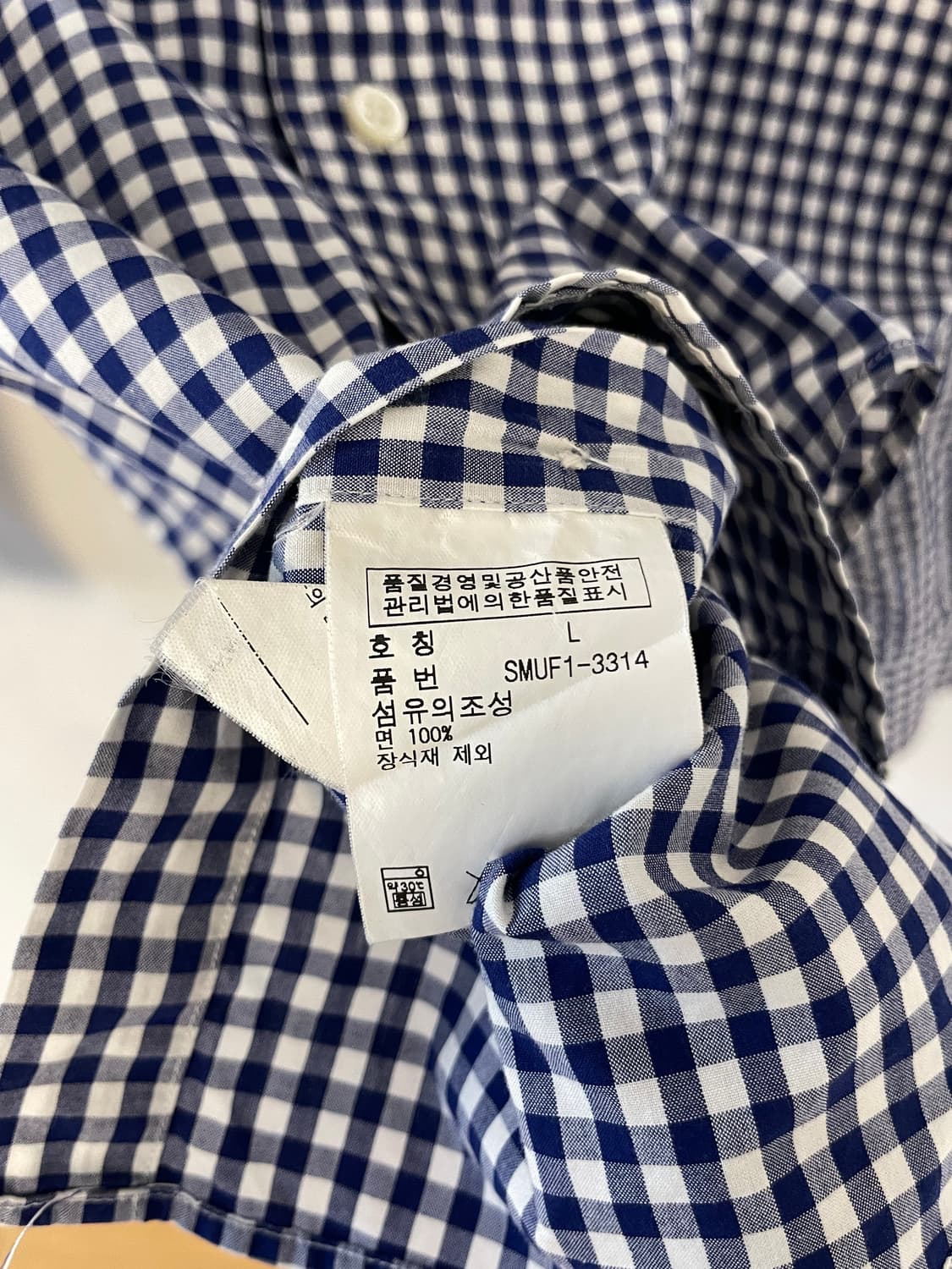 폴로 커스텀핏 체크 셔츠  상품이미지7