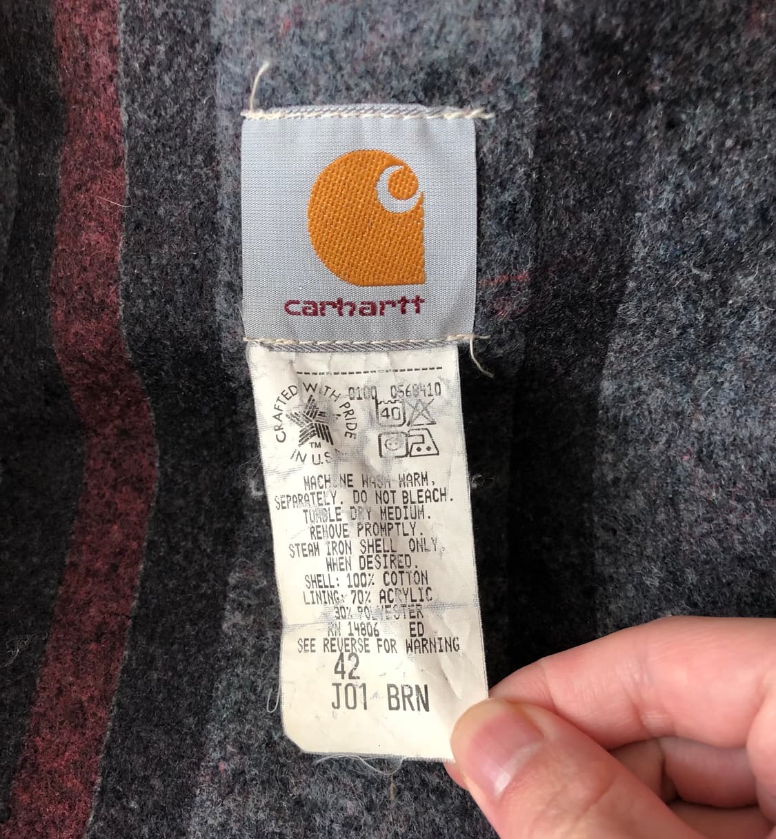 [42] 칼하트 j01 brn 디트로이트 브라운 판매 상품이미지6