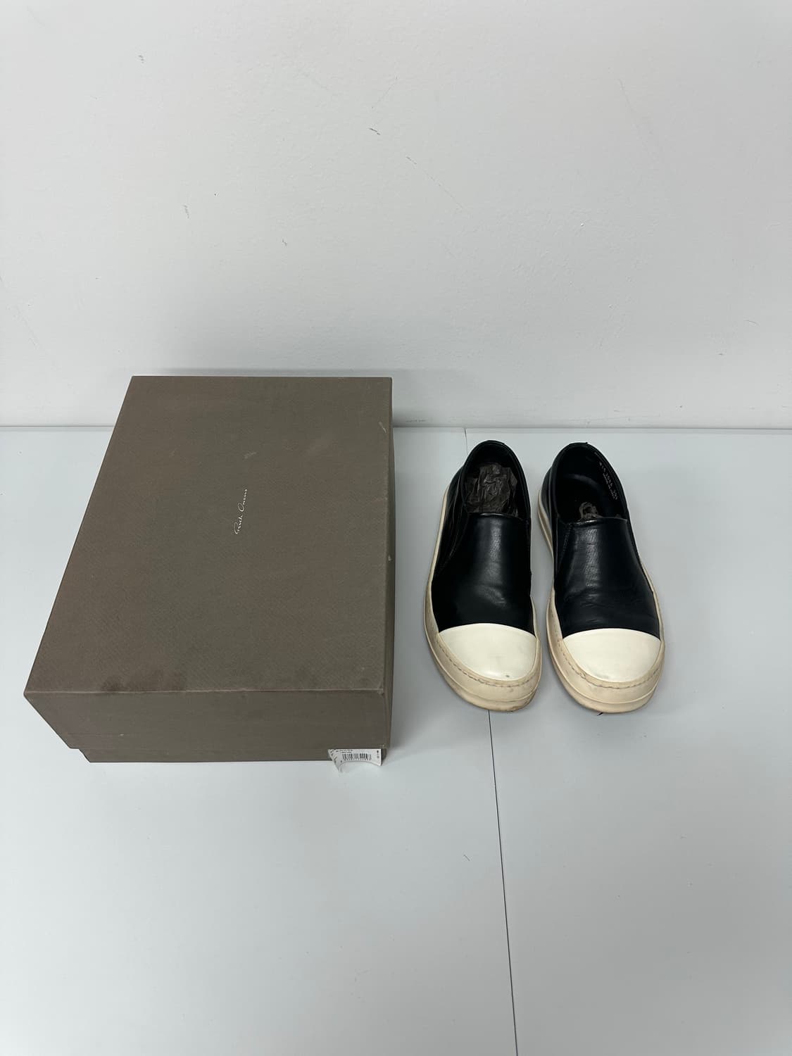 릭오웬스 레더 슬립온 상품이미지2