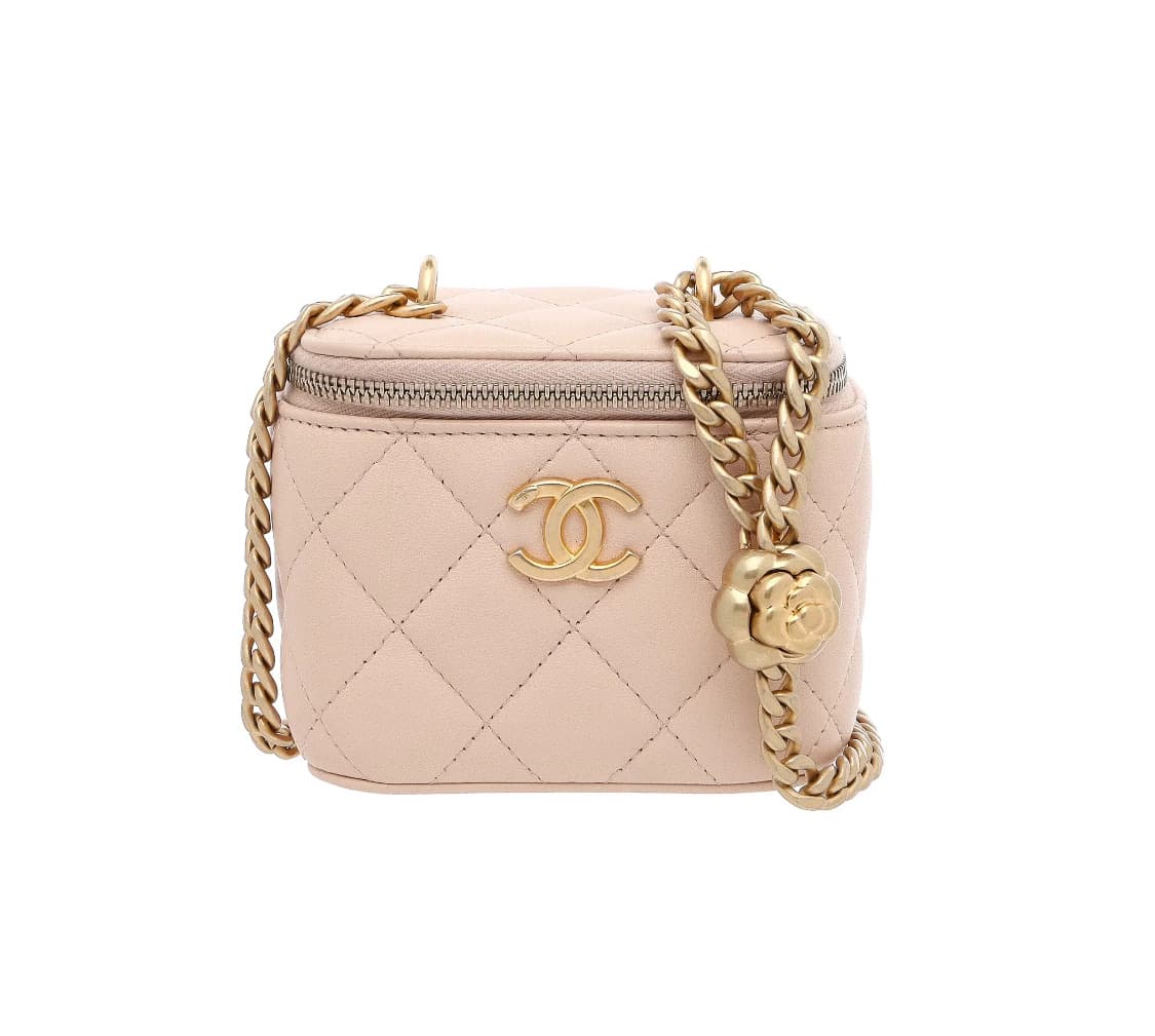 [S급] 샤넬  까멜리아 미니 베니티 램스킨 크로스백 판매합니다!!! 상품이미지2