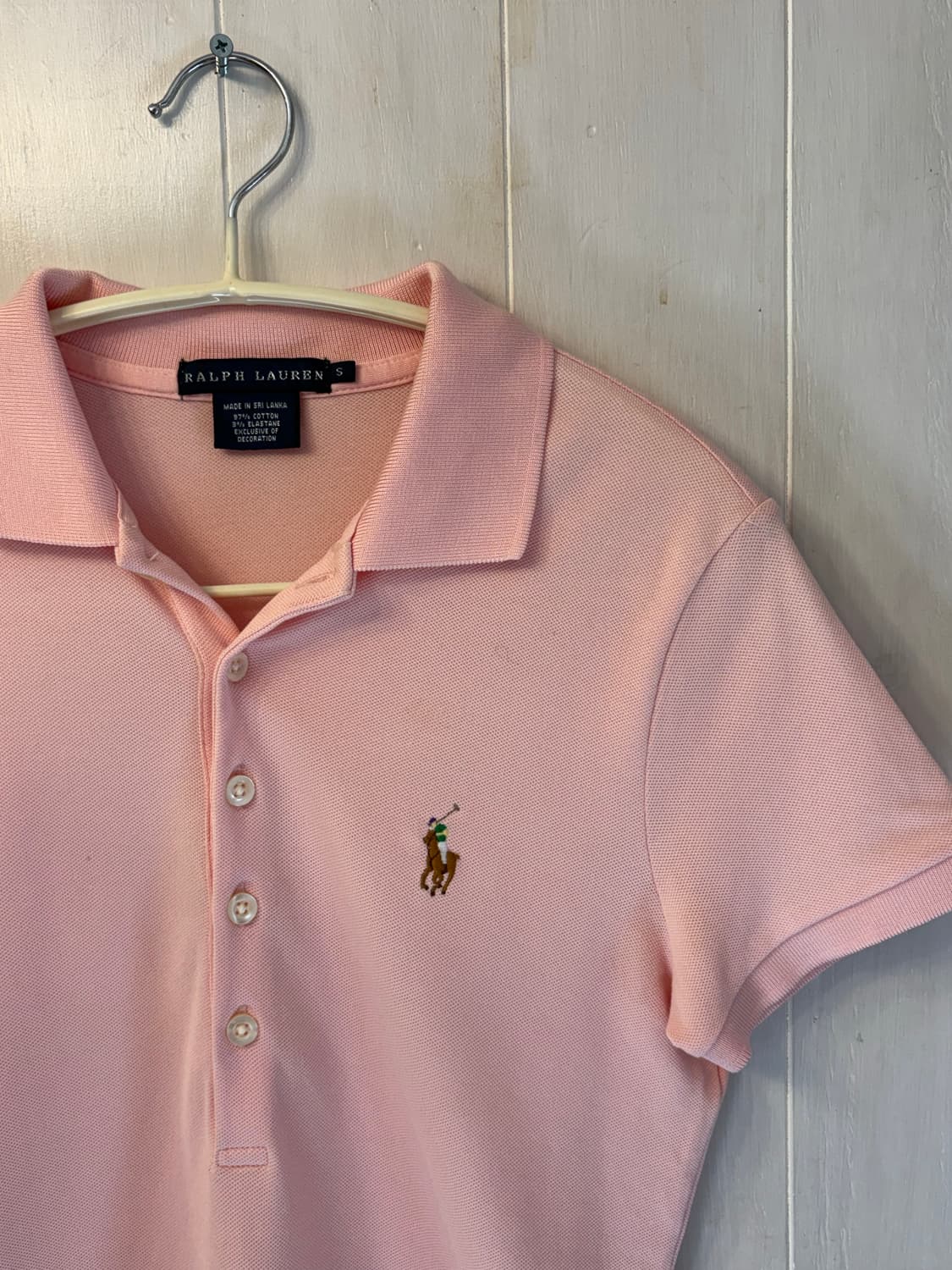 POLO Logo pink collar T 상품이미지3