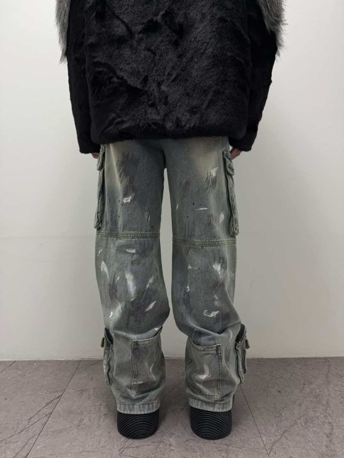 VTG PAINTED MULTI-POCKET DENIM JEANS 상품이미지10