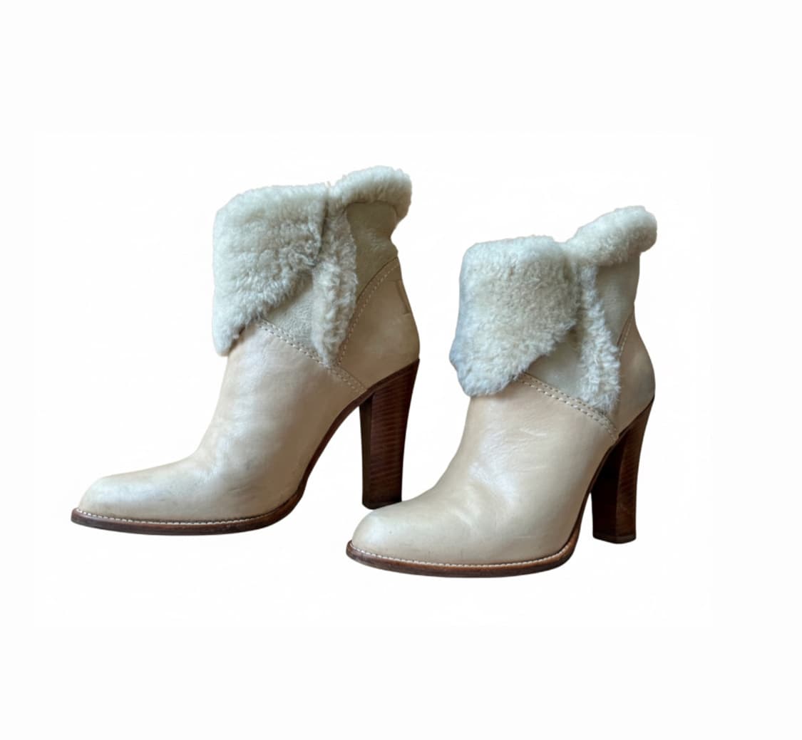 디올 Dior 퍼 트리밍 앵클 부츠 상품이미지1