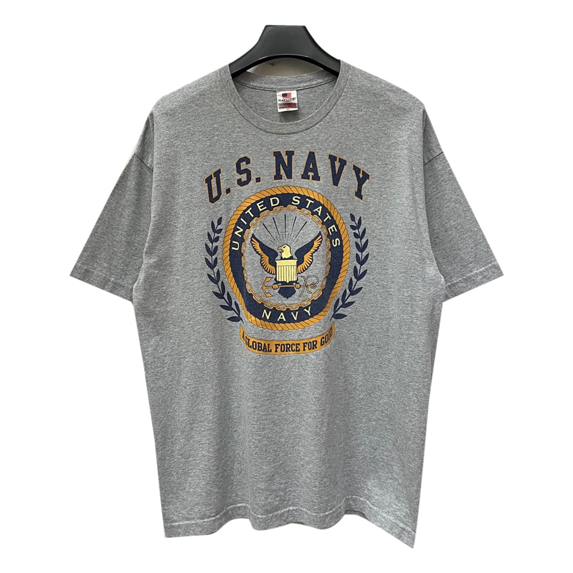 Made in USA Bayside US NAVY 빈티지 반팔티 XL 상품이미지1