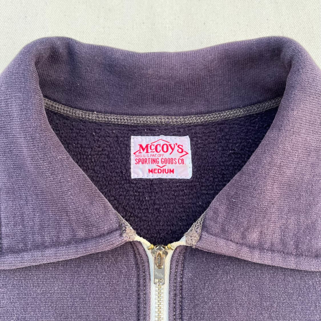 리얼맥코이 스웻 하프집업 상품이미지4