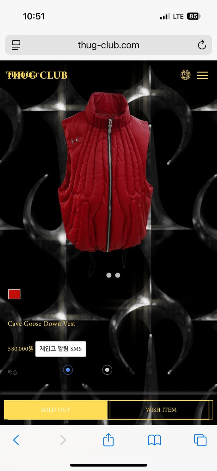 떠그클럽 케이브 조끼패딩 3사이즈 상품이미지8