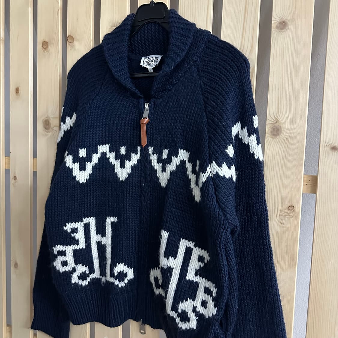 (M) 마리떼 프랑소와 저버 네이비 코위찬 니트 집업 상품이미지2