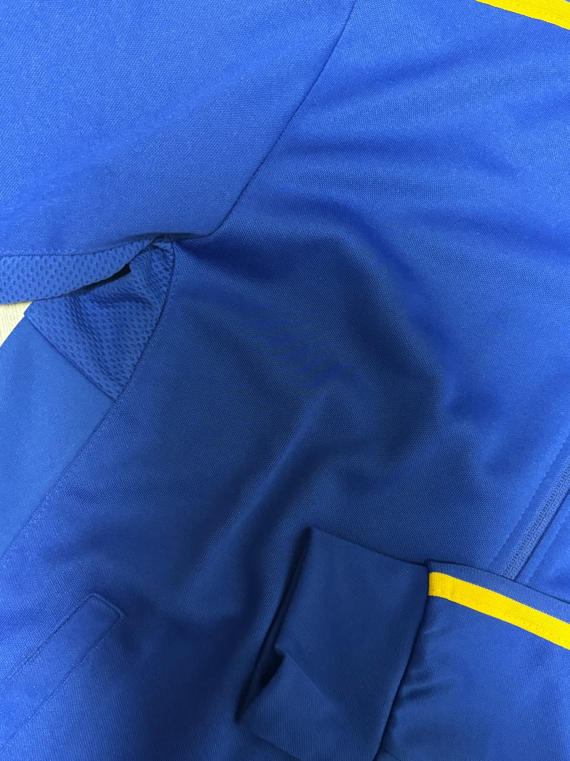 (새상품) 아디다스 져지 클래식 블루 일론 옐로우 트랙탑 상품이미지4