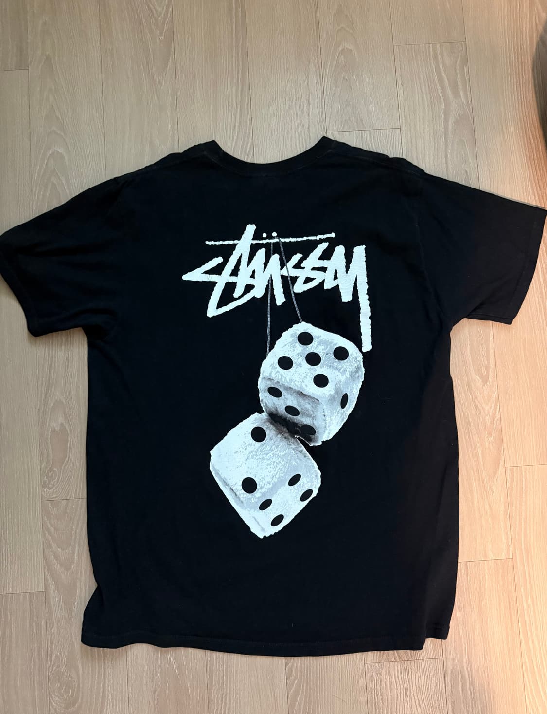 스투시 퍼지 다이스 티셔츠 블랙 상품이미지2
