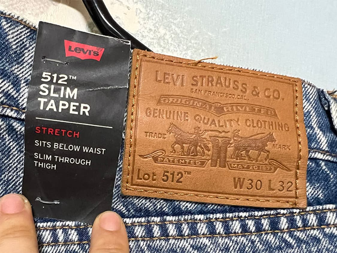 리바이스512 빅E 사이드라인 새상품 춘추 스판없음 M 30 상품이미지4