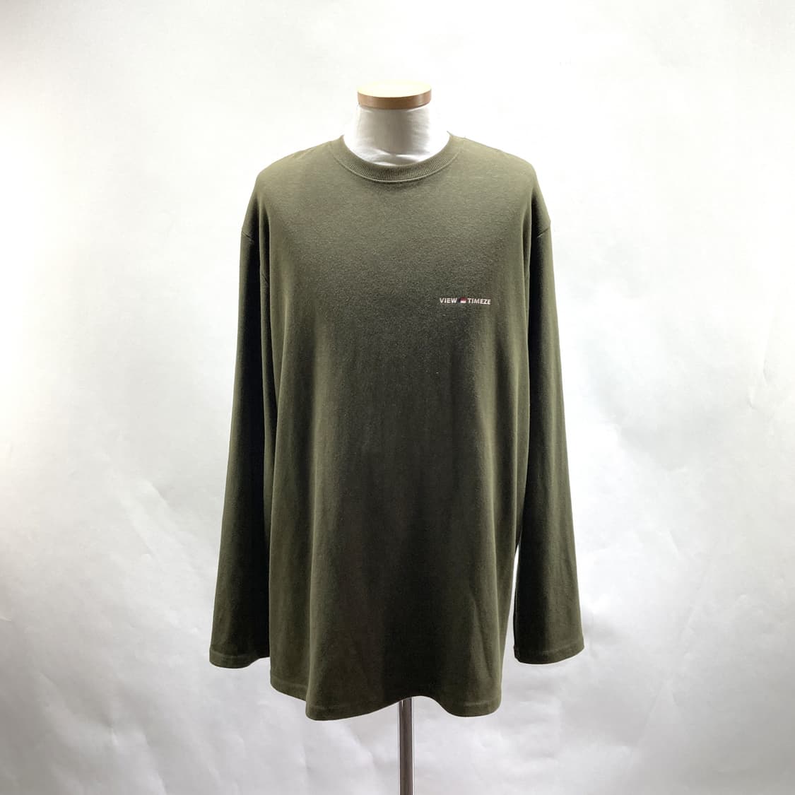 베테제 남성오버핏긴팔티셔츠 카키 2사이즈 상품이미지1