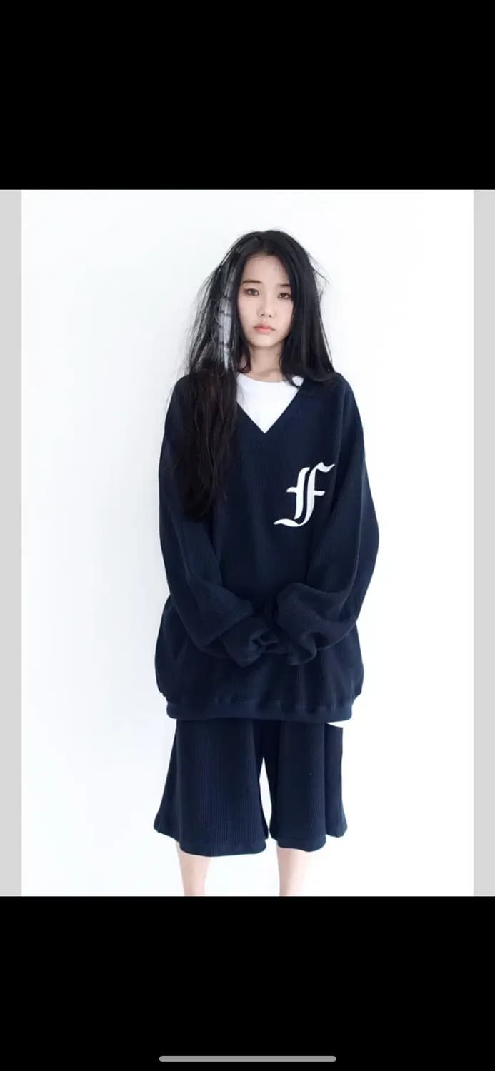 샵페어리 와플 셋업 네이비  교환 판매 상품이미지1