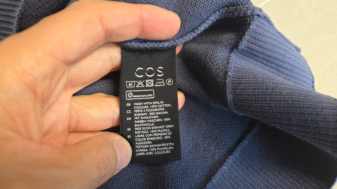 Cos 코스 니티드 크루넥 반팔 티셔츠  상품이미지5