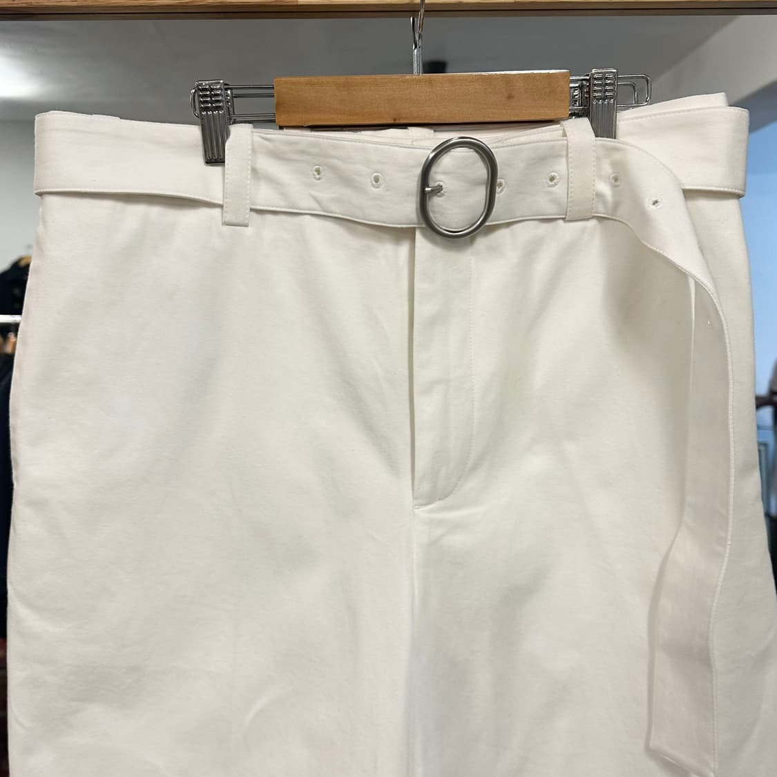 24ss 질 샌더 링 벨티드 와이드 코튼 팬츠 상품이미지2