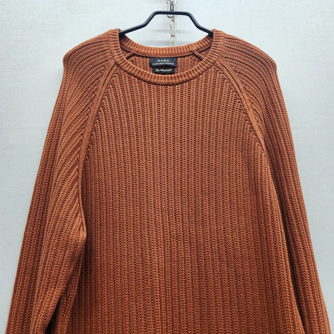 자라 ZARA 고급코튼 소재 니트 L(L) 상품이미지2