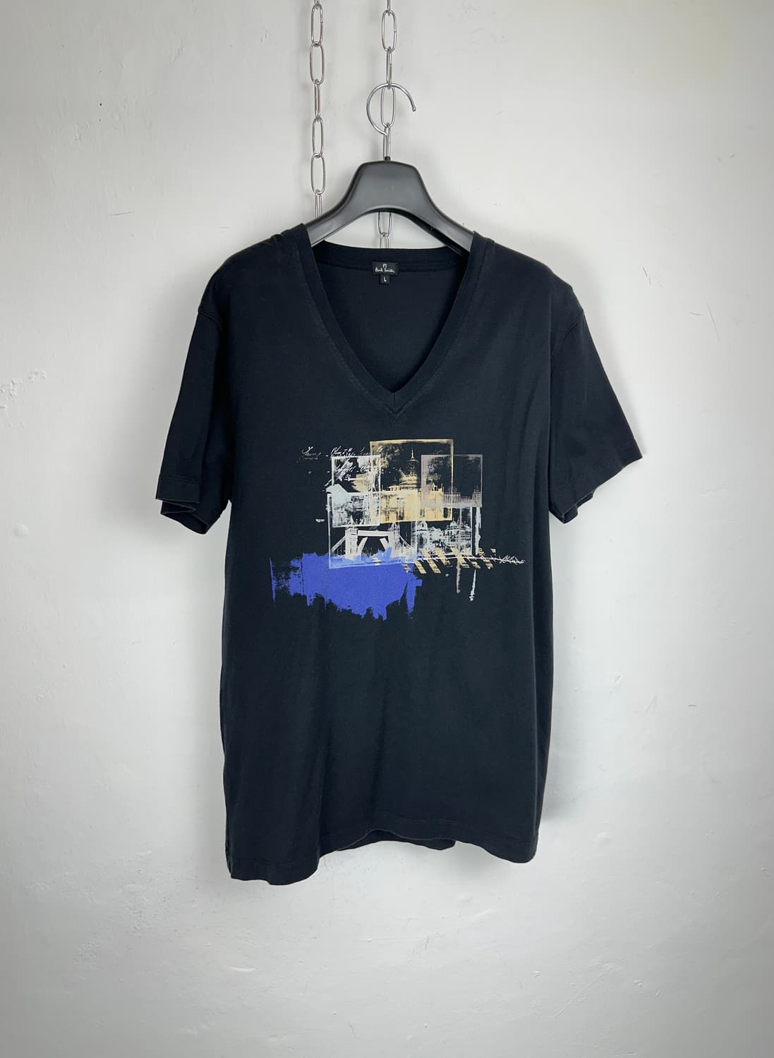 Paul Smith Cityscape Graphic V-Neck T-Sh 상품이미지2