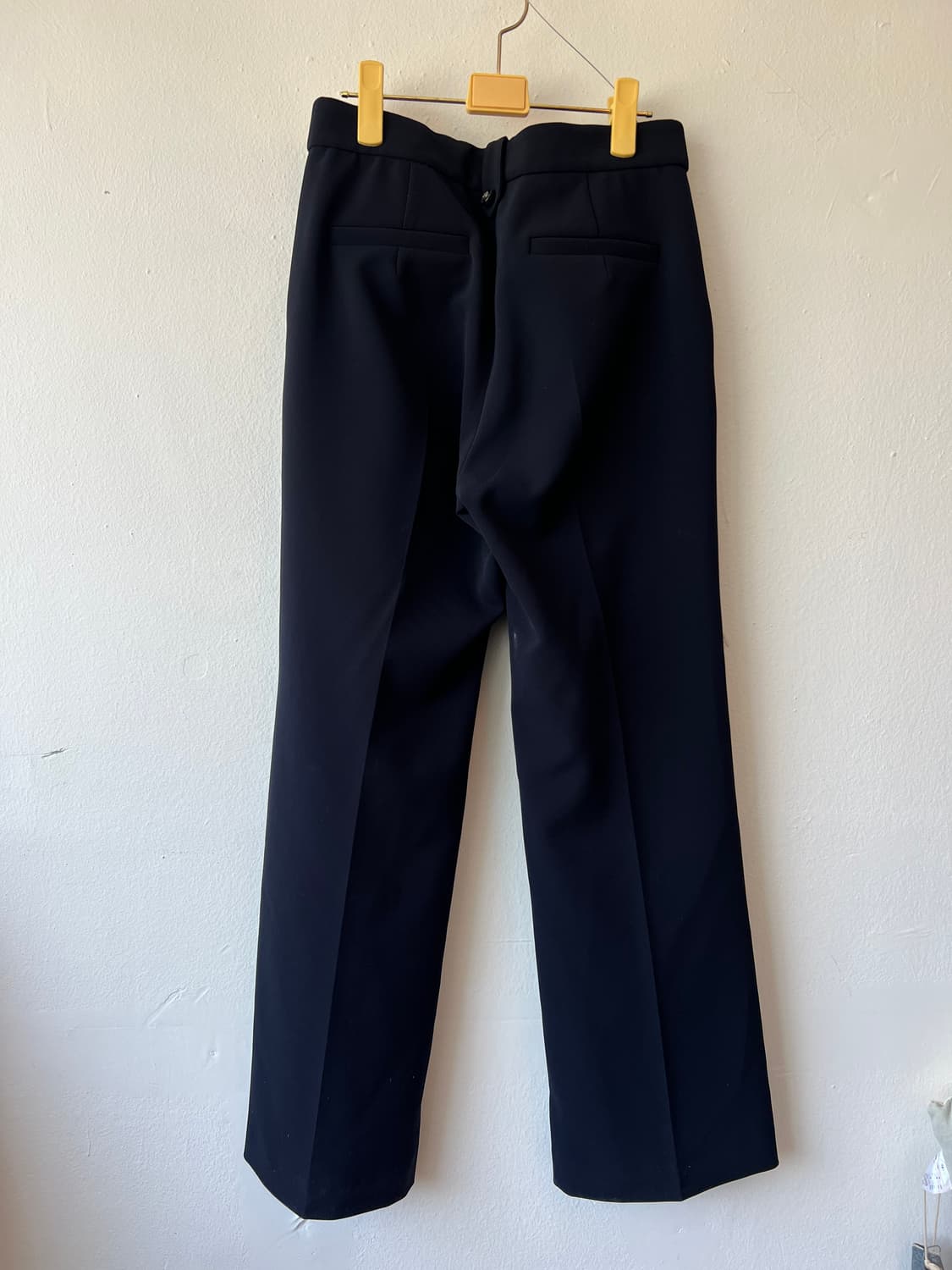 마인 여성 블랙 세미부츠컷 슬랙스 정장팬츠 상품이미지3