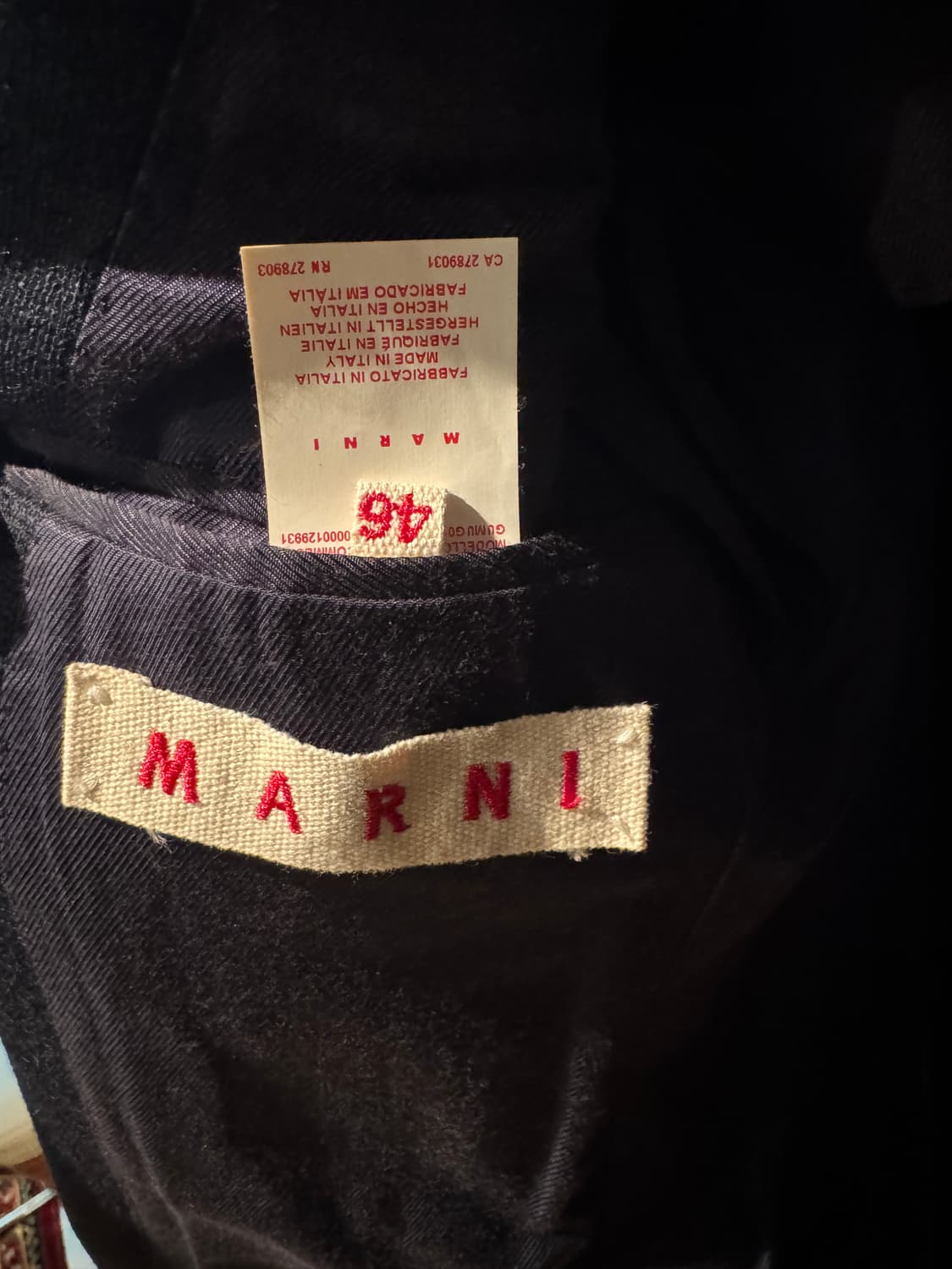 마르니 헤비 울 블레이저 자켓 46 상품이미지4