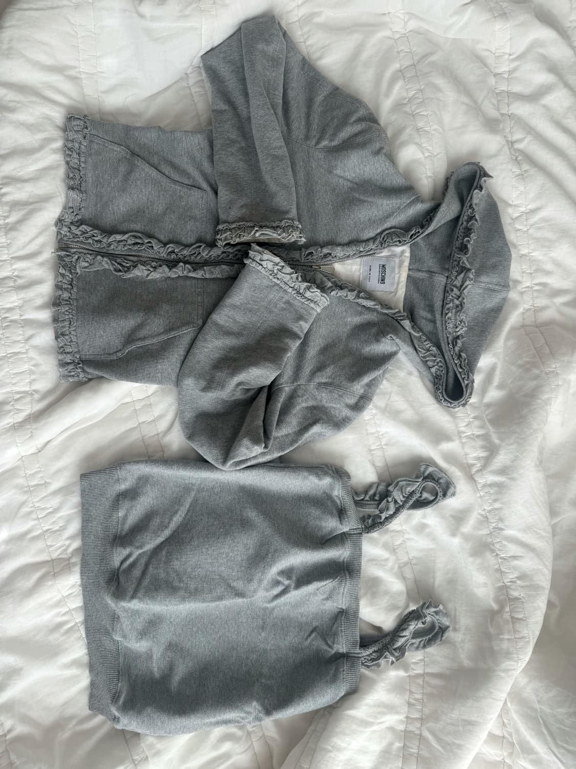 모스키노 프릴 후드집업+나시 세트 상품이미지3