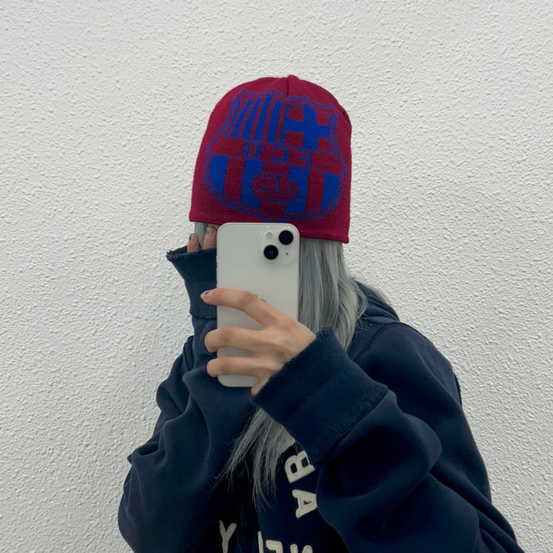 바르셀로나 리버시블 네이비 비니 상품이미지2