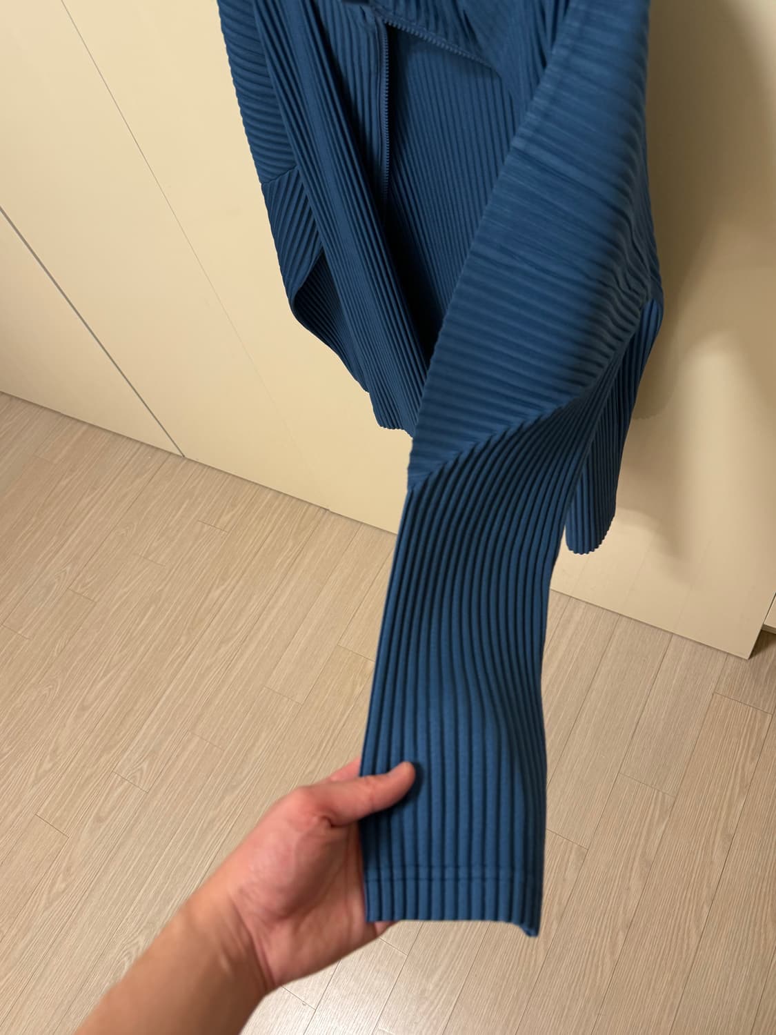 옴므플리세 집업 2사이즈, 블루(먼슬리 한정 컬러) 상품이미지3