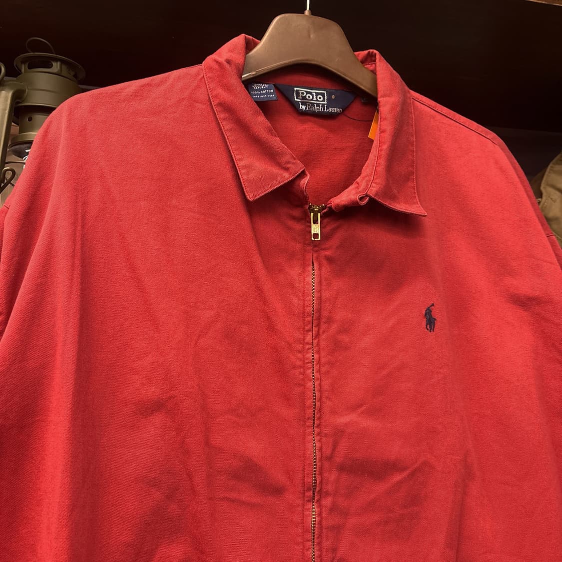 90s 폴로 랄프로렌 클래식 코튼트윌 스윙자켓 레드 N824 상품이미지3