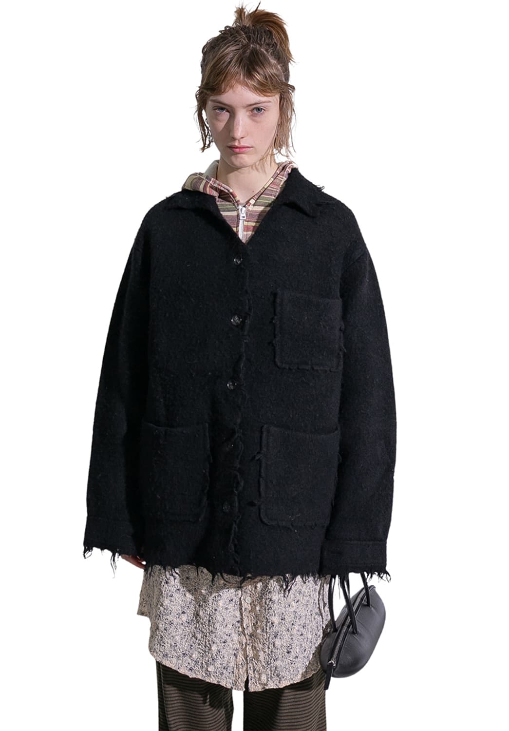 F) 퍼버즈 PERVERZE 25FW CRASH KNIT COAT 상품이미지5