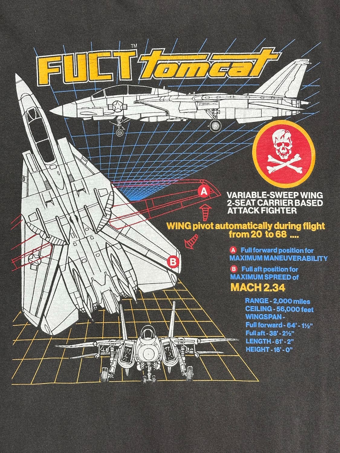퍽트 Tomcat TOPGUN 티셔츠 XL 상품이미지4