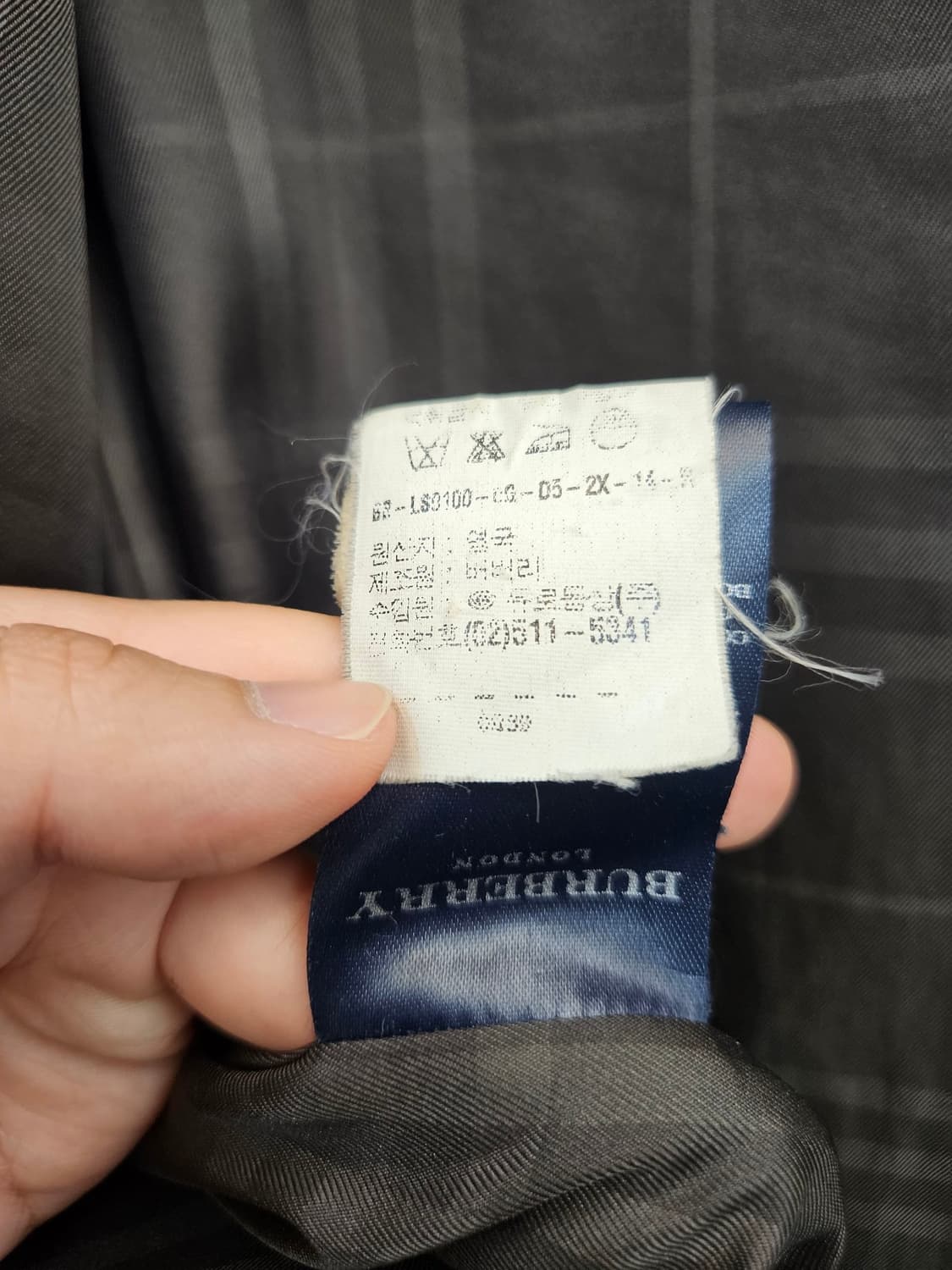 빈티지 버버리 카키 후드 코트 점퍼 상품이미지5
